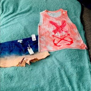 Woman’s Summer Outfit Hurley/NWT Forever21 Shorts